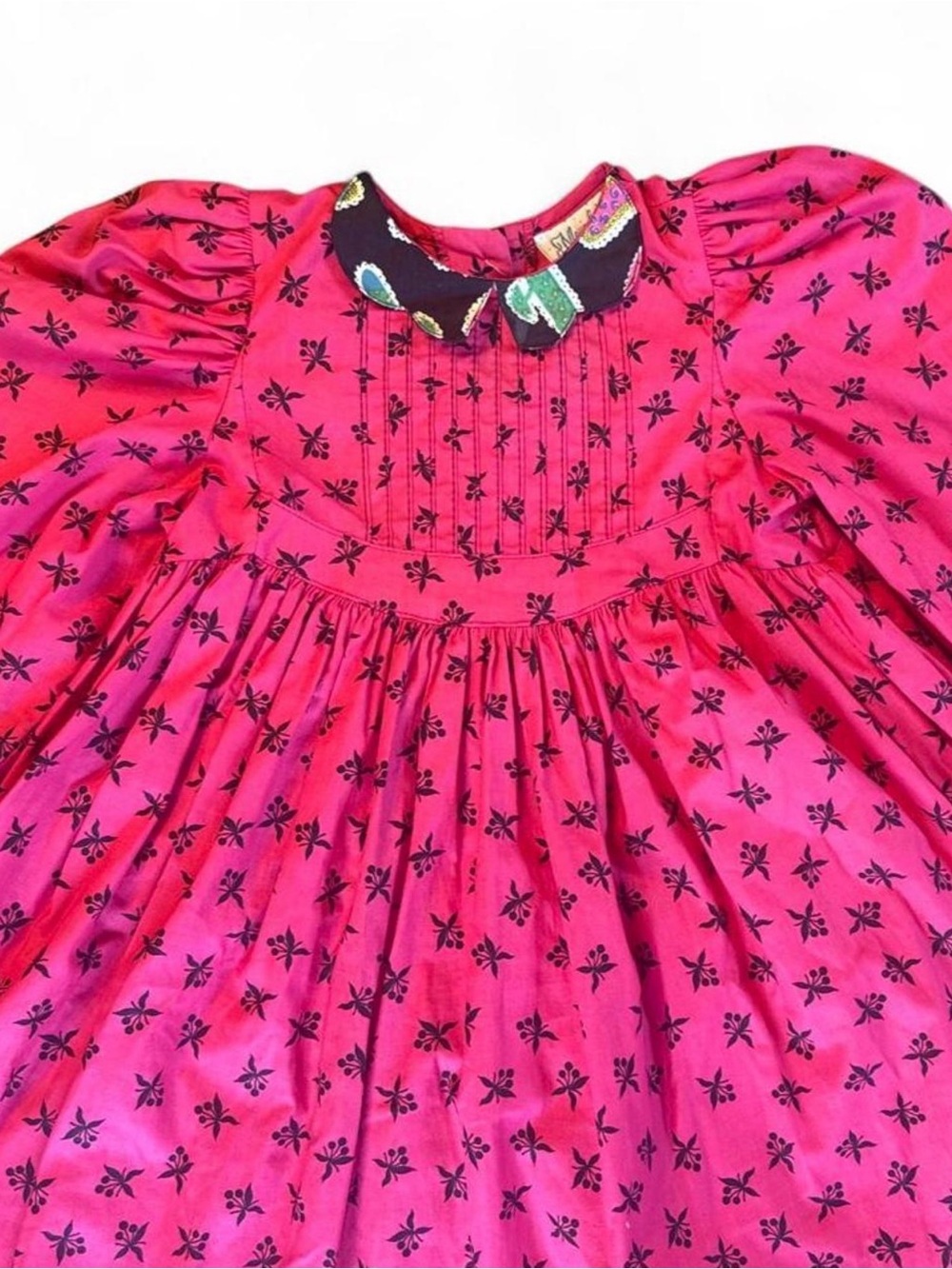 Vintage Mousefeathers Pink Long Sleeve Dress Size 3 - Picture 2 of 8